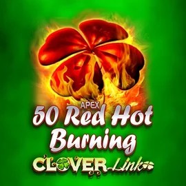Official Slots logo: 50 Red Hot Burning Clover Links by Novomatic at Slotrize Casino