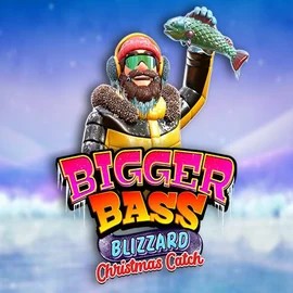 Bigger Bass Blizzard Christmas Catch slot logo by Pragmatic Play at Slotrize Casino