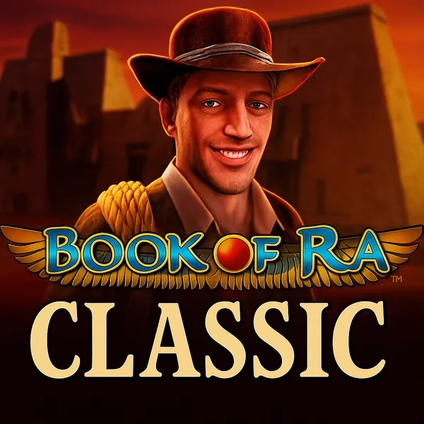 Book of Ra Classic logo – Slots by Novomatic at Slotrize Casino