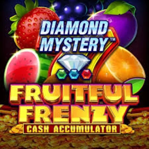 Diamond Mystery Fruitful Frenzy Cash Accumulator slot logo by Greentube at Slotrize Casino