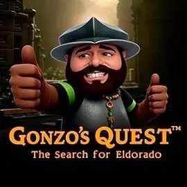 Official Slots logo: Gonzo's Quest by NetEnt at Slotrize Casino