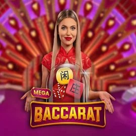 Official Live Casino logo: Mega Baccarat by Pragmatic Play at Slotrize Casino