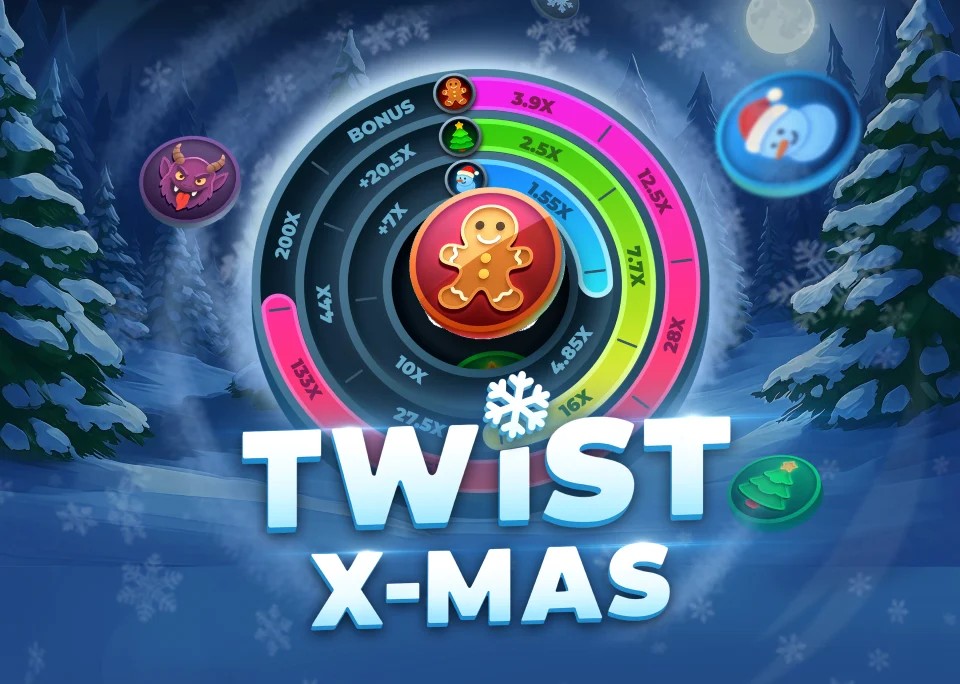 Twist X-mas game by InOut – logo hosted on Slotrize Casino